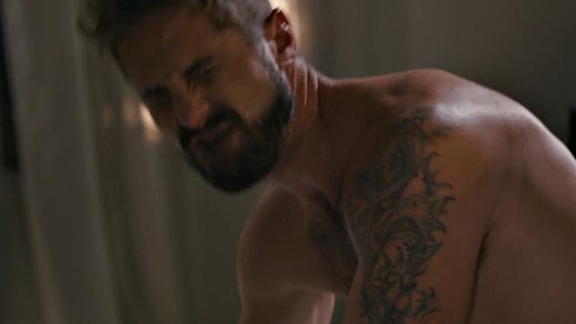 Big-titted transgender fucks male in doggystyle