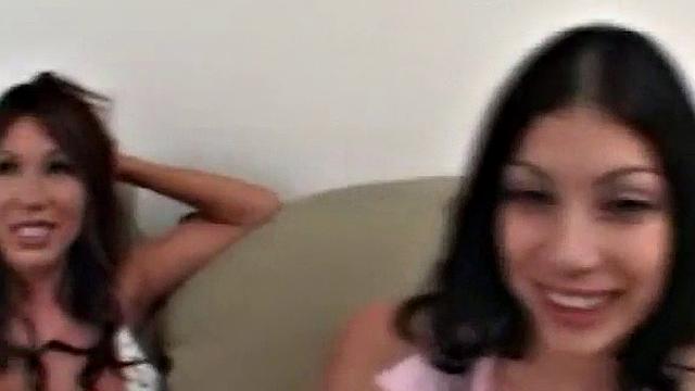 Busty babes analized in interracial threeway