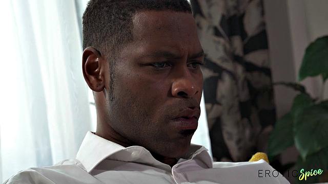 Babe in blue panties filled