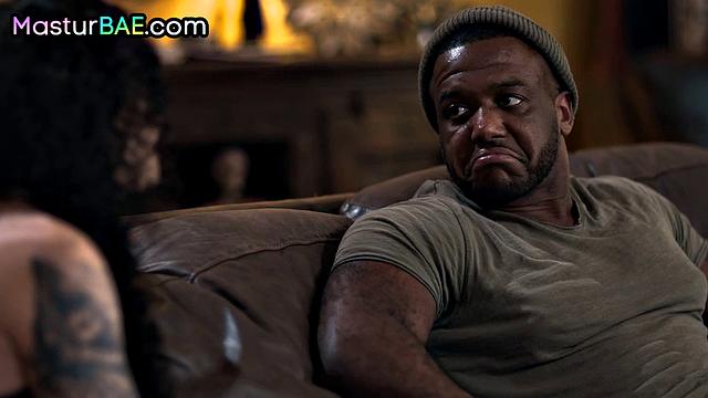 Stunning inked babe riding her BBC lover