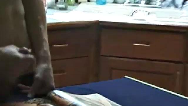 Always horny red haired skater Tristian covers the kitchen table with a large blue towel, stretches out a tape measure the length of the table, pulls out a porn magazine, tugs off his shirt, and gts down to business.