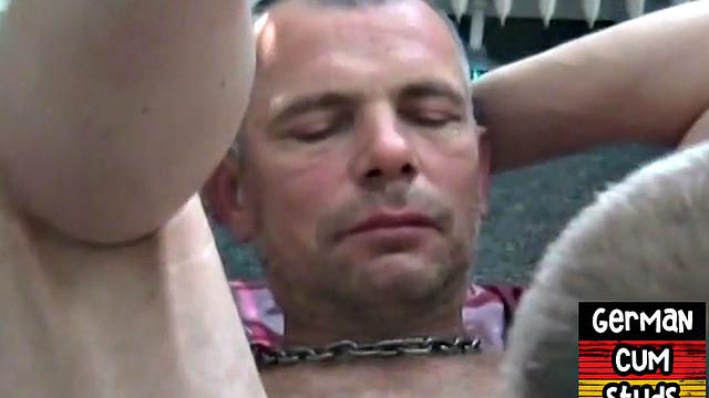 Real German bottom fisted after anal 3some