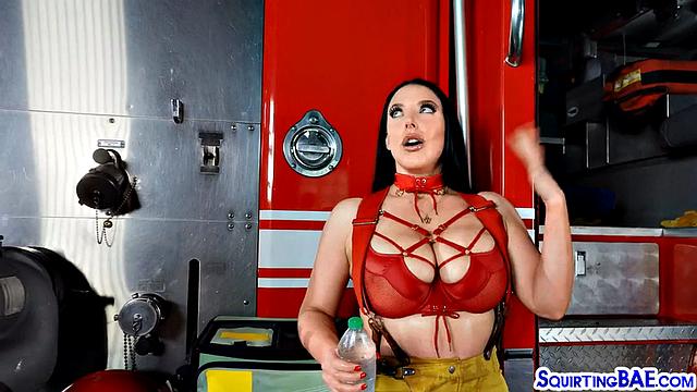 Big-titted horny babe gets pussy destroyed