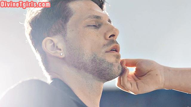 Tattooed big ass trans buttfucked by lover