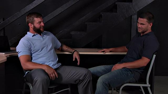 Anal loving jock gets fucked by tattooed BF in ass