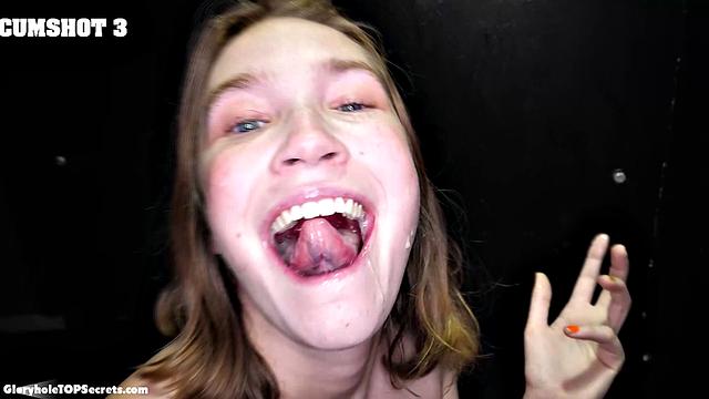 Brace yourself, Claire, deepthroating is hard!