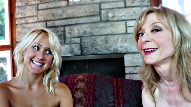 Blonde MILF Nina Hartley in her Interview