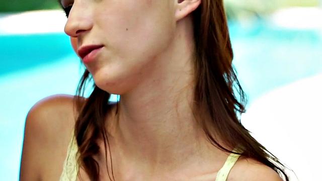 Teenage babe riding senior citizen dick before facial