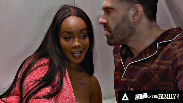 OUT OF THE FAMILY - Naughty Teen Gets Caught Masturbating By Stepdad And Finishes The Job