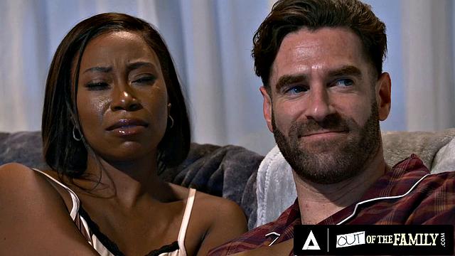 OUT OF THE FAMILY - Naughty Teen Gets Caught Masturbating By Stepdad And Finishes The Job