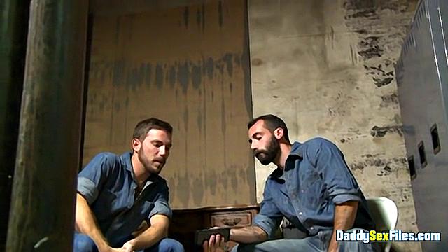 Sharing Cocks In The Storeroom - Stephen Harte, Franco Scott & Andrew Justice