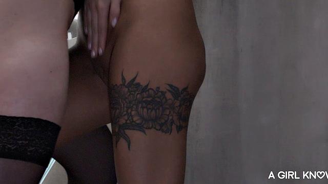 A GIRL KNOWS - Lena Reif and Liya Silver have lesbian sex in the library