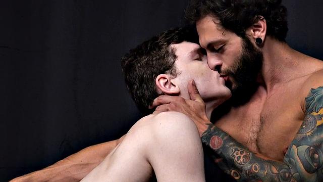 Rimming stud breeding twink in black jockstrap