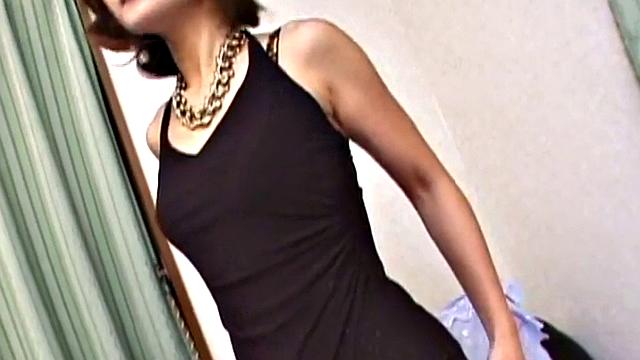 Solo Asian enjoys masturbation