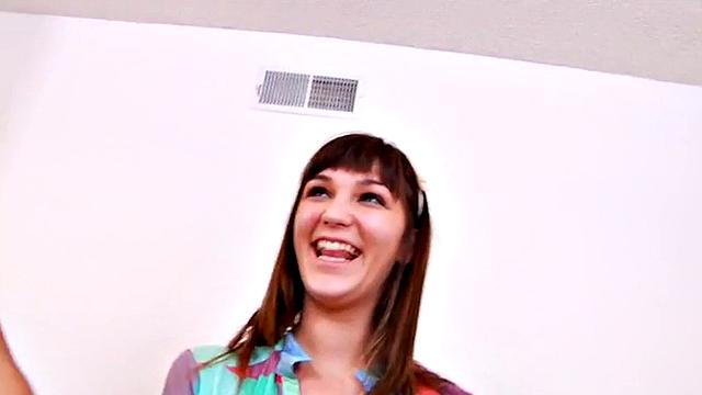 Pegging babes fuck loser in group strapon action