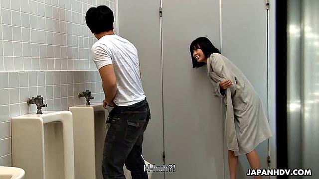 Dark haired babe is the best at sucking cock