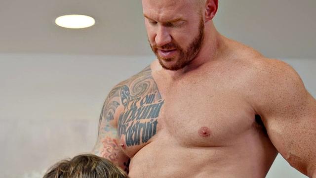 Eager jock passionately assfucking stud in doggystyle