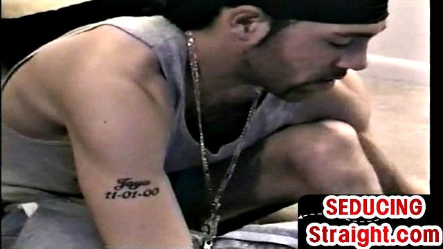 Str8 Black thug 1st time sucked by gaydaddy at home