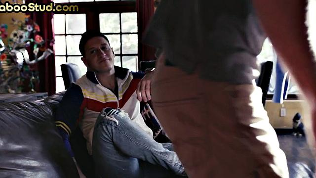 Kinky stepbrother barebacked in bedroom anal