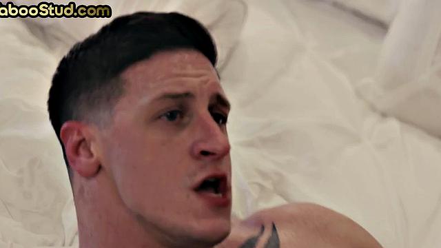 Kinky stepbrother barebacked in bedroom anal