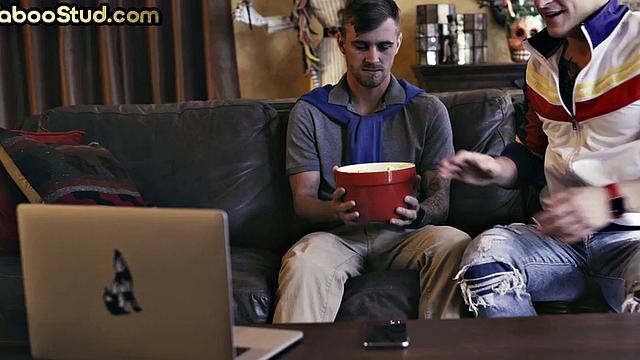 Kinky stepbrother barebacked in bedroom anal