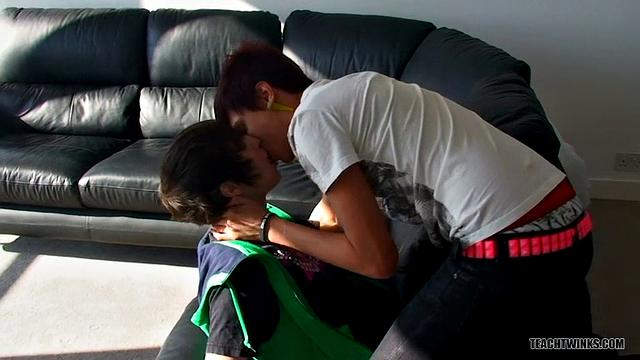 Andrew Gets That Hard Young Cock - Andrew Dexter & Dakota Shine