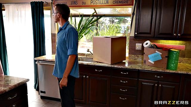 Disgusting Old Mover, Horny Young Wife Likes It!?