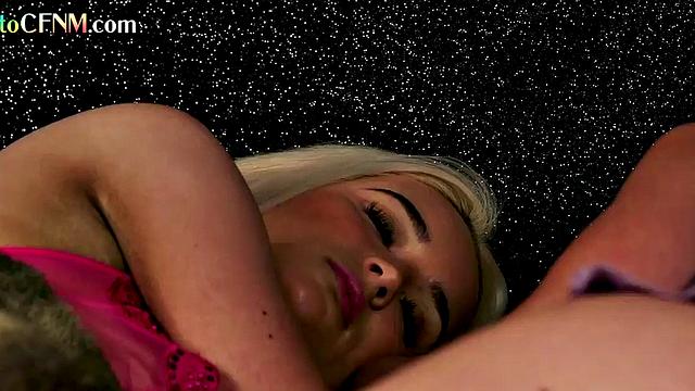 British CFNM rides cock at sleepover while BFF watches