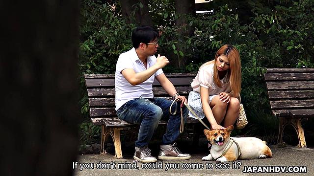 Sara Mizuhara fucked in threesome after a park walk