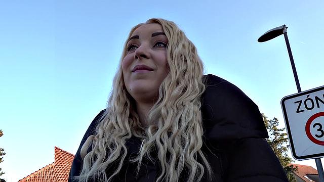 Blonde bombshell takes a hard cock in every hole, with no help from a partner