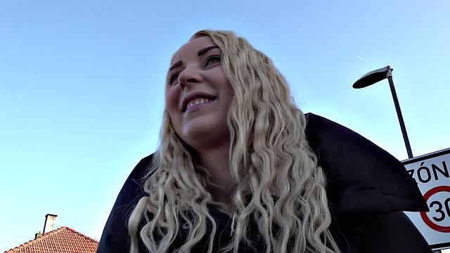 Blonde bombshell takes a hard cock in every hole, with no help from a partner