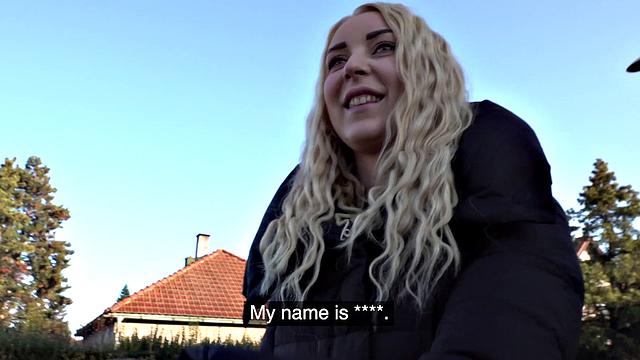 Blonde bombshell takes a hard cock in every hole, with no help from a partner