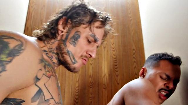 Sexy gay fucked by dominant gay in tight asshole