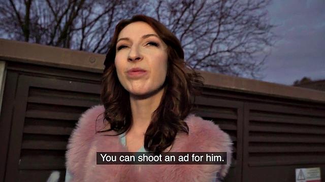 Redhead picked up deepthroating POV before doggystyle