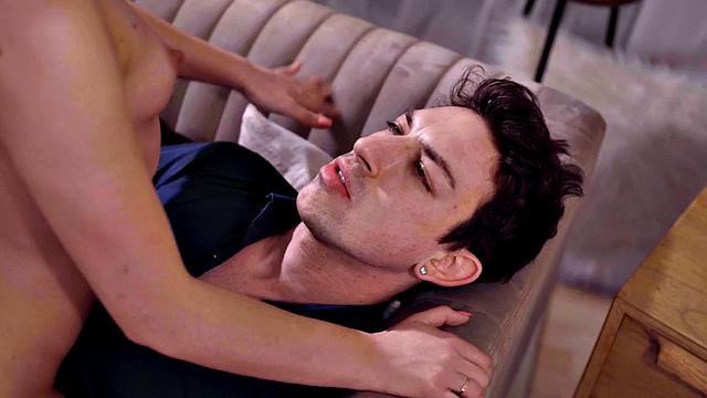 Erotic babe in heels makes love with BF after dick kissing