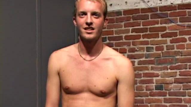 This open minded 21 year old is hot and loves to party. An avid swimmer, he works out a lot and isn't afraid to jack off in public. Once naked, his hands find his cock, and Sydney strokes it standing up.
