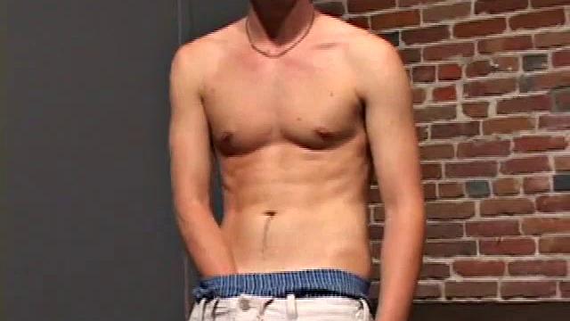 This open minded 21 year old is hot and loves to party. An avid swimmer, he works out a lot and isn't afraid to jack off in public. Once naked, his hands find his cock, and Sydney strokes it standing up.