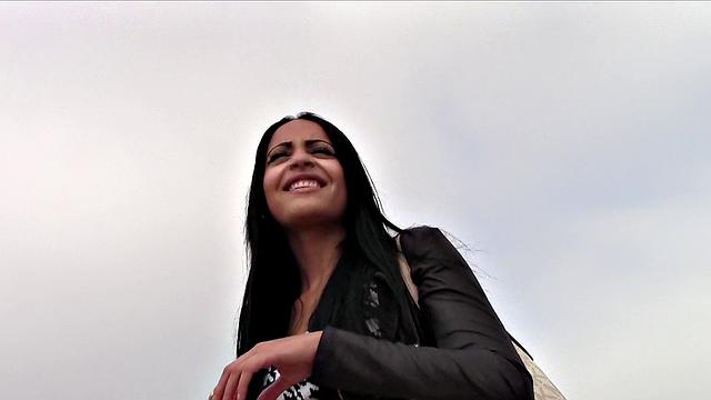 Public Agent nails a hotgyptian beauty in public and cums on her wet pussy