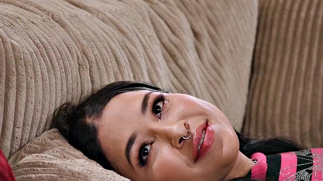 Hairy babe riding lover's cock after passionate blowjob