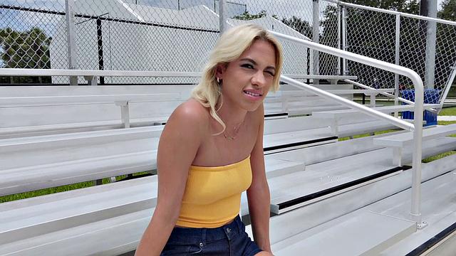 Khloe's A Perfect Model: A Doggy-Style Thong, Piercing, and Blowjob Adventure with a MILF