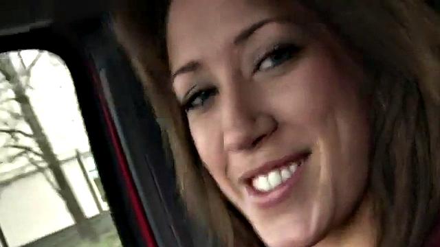 Naughty brunette teen playing