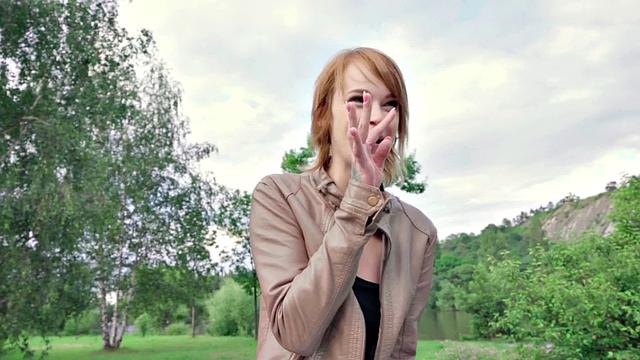 Pulled euro redhead cocksucking outdoors before sex