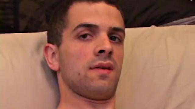 While a porn video plays, Jesse pulls out his dick and strokes on it before stripping down. The horny redhead works himself close to the edge before giving control to a handy friend.