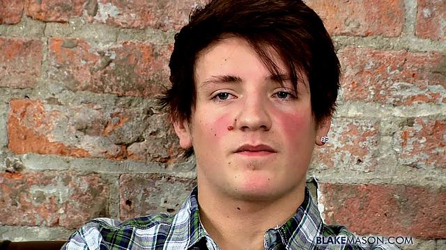 James Lain strokes his cock and shoots a load