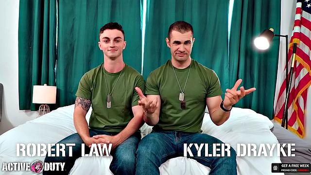 Fresh Hunk Recruit Drilled By Giant Stud - ActiveDuty