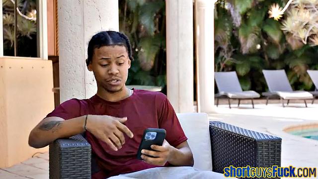 BBC cocksucked by cute slut