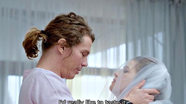 VIP4K. Olivia Sparkle in a wedding dress caught on camera fucking