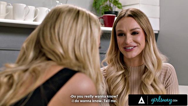 GIRLSWAY - Busty Blonde Coworkers Emma Hix & Blake Blossom Have Affair At The Office