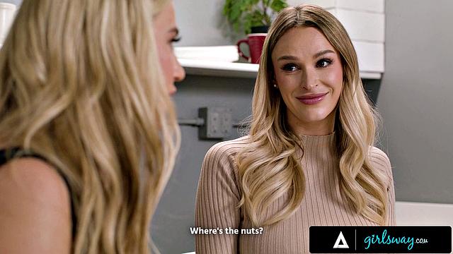 GIRLSWAY - Busty Blonde Coworkers Emma Hix & Blake Blossom Have Affair At The Office