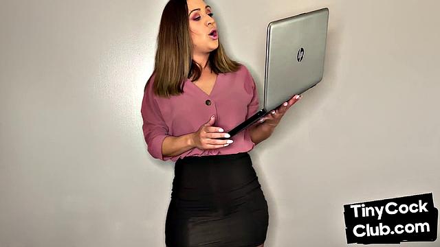 Femdom CFNM disgusted by small cocks from the tiny cock club